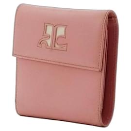 Courreges Courrèges Cartera de cuero rosa