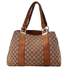 Gucci Borsa Bamboo in Tela Monogram GG