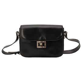 Céline Celine Borsa a tracolla Triomphe pelle nera