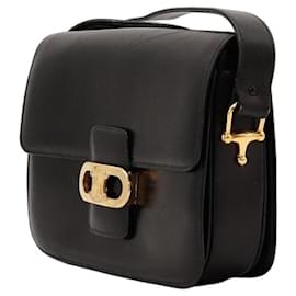 Céline Celine Triomphe Borsa a tracolla pelle nera
