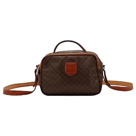 Celine Borsa a tracolla in tela monogram Macadam e pelle - Céline
