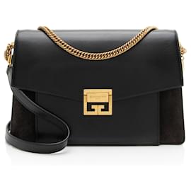 Borsa a tracolla GV3 Medium in pelle e scamosciato Givenchy