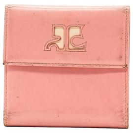 Courreges Courrèges Ledergeldbörse Rosa