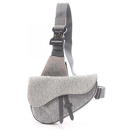 Borsa Saddle grigia Christian Dior