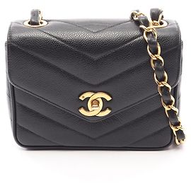 Mini borsa a tracolla Chanel Chevron V-Stitch