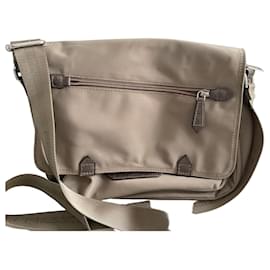 Lancaster Nylon Shoulder Bag Beige - Autre Marque