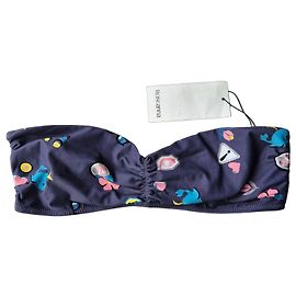 Roseanna Top de Biquíni Bandeau Estampado