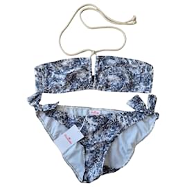Autre Marque Bronzette Paris Bikini-Set mit abstraktem Muster