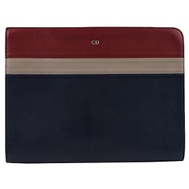 Dior Pochette de cuero Colorblock