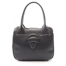 Borsa a tracolla in pelle nera Loewe Barcelona