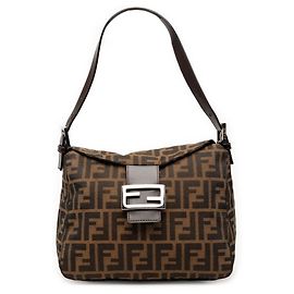 Borsa a tracolla Fendi Zucca Mamma Baguette