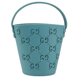 Borsa a mano per bambini GUCCI in gomma Blu Turchese 723051 Auth 185604M