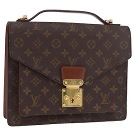 LOUIS VUITTON Monogram Monceau 28 Handtasche M51185 LV Auth 187221