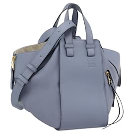 Borsa a mano LOEWE Hammock Small in pelle 2way Azzurro chiaro Oro Auth 186188SM - Loewe