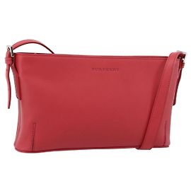 Borsa a Spalla BURBERRY in Pelle Rossa Argento Autentica 186215A