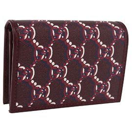 Tarjetero GUCCI GG Shadow PVC Bordeaux 795044 Auth SW2358M