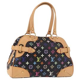 LOUIS VUITTON Claudia Handtasche Monogram Multicolor Schwarz M40194 Auth 186255SAV