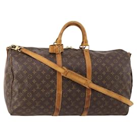 LOUIS VUITTON Monogram Keepall Bandouliere 55 Borsa Boston M41414 LV Auth 184740 - Louis Vuitton