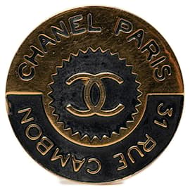 Spilla Chanel Cambon con Logo Rotondo