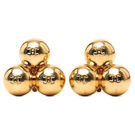 Orecchini clip vintage Chanel Coco Mark Ball Motif