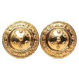 Orecchini a clip placcati oro Chanel