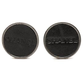 Chanel Silver Round Clip Earrings