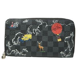 Louis Vuitton Damier Graphite Zippy Organizer NM Map Portafoglio lungo