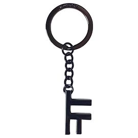 Tom Ford TF Logo Keychain in Black Metal