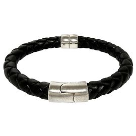 Bracciale in pelle Intrecciato da uomo Bottega Veneta