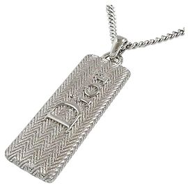 Collana con pendente Guilloche Plate da uomo di Christian Dior