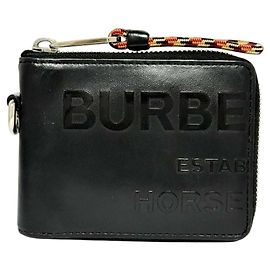 Carteira bi-fold masculina Burberry com estampa Horseferry