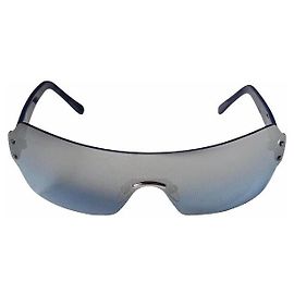 Moschino Blue Gradient Shield Sunglasses