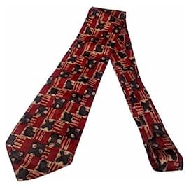 Yves Saint Laurent Seidenkrawatte mit geometrischem Muster