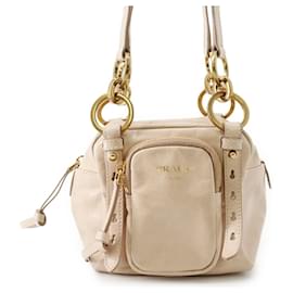 Borsa a tracolla in pelle morbida lux Prada