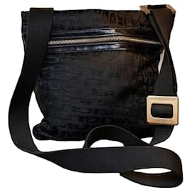 Borsa a tracolla Thierry Mugler Logo Canvas - Nero