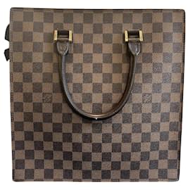 Borsa a mano piatta Venice Damier Ebene Louis Vuitton 1994