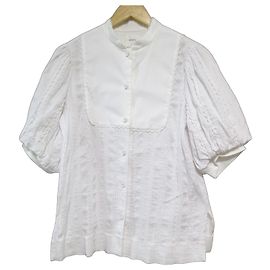 Autre Marque Puffärmel-Bluse Shirocon Puff Sleeve Bosom Blouse