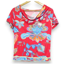 Top de mezcla de seda FUCHSIA Leonard Paris