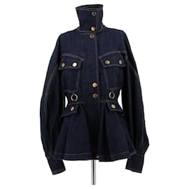Zimmermann Jeansjacke aus Baumwolle blau