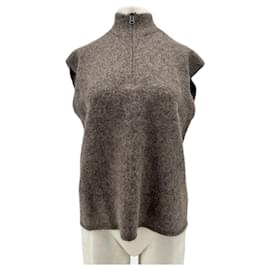 Ärmelloser Strickpullover braun - Autre Marque