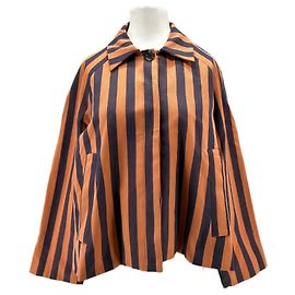 Autre Marque Blazer de algodón a rayas naranja MARAVIC COLLECTION
