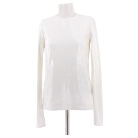 Totême Pailletten Top Weiß