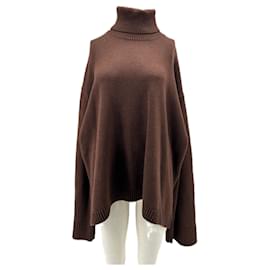 Maglione a collo alto marrone - Autre Marque