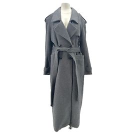 Autre Marque Abrigo largo de lana gris BAZILIKA