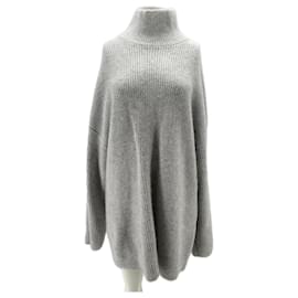 BAZILIKA Rollkragenpullover aus Kaschmir Grau - Autre Marque