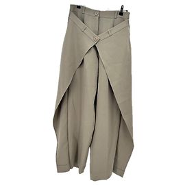 Autre Marque BOUGUESSA Grüne Hose aus Polyester Größe S