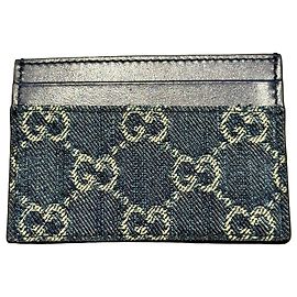 Gucci Porte-cartes Denim GG Supreme Homme