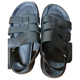 Sandali Hermès Doha in pelle nera