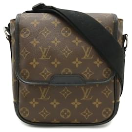 Borsa a tracolla Louis Vuitton Monogram Macassar Bass PM