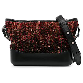 Chanel Gabrielle Crossbody Small Brown Sequin